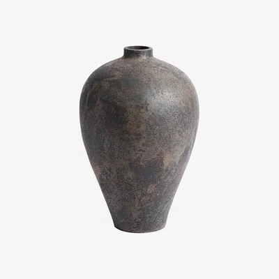Nordic Nest MUUBS Memory flower pot-vase 60 cm Brown/grey terracotta