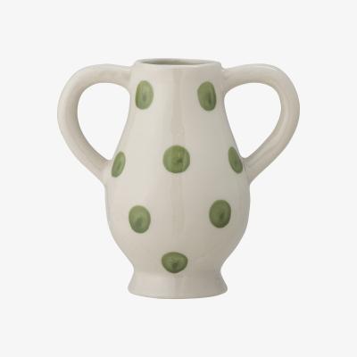 Nordic Nest Bloomingville Asrin vase 15 cm White-green