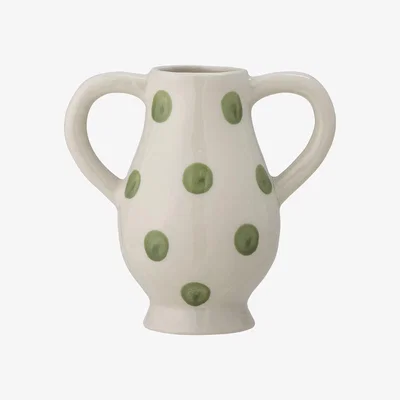 Nordic Nest Bloomingville Asrin vase 15 cm White-green