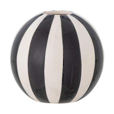 Nordic Nest Bloomingville Eja vase Ø10.5 cm Black-white
