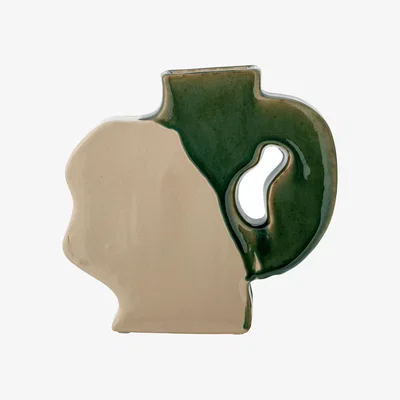 Nordic Nest Bloomingville River vase Green 20.5x20 cm