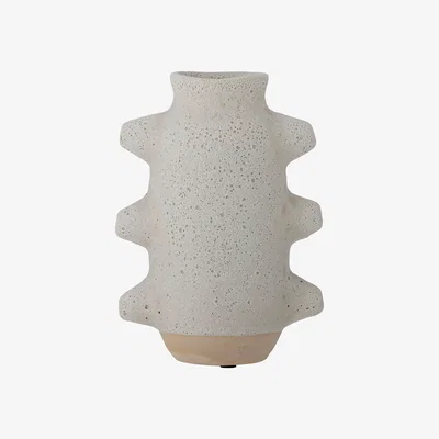 Nordic Nest Bloomingville Birka vase white 23 cm