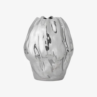 Nordic Nest Bloomingville Bobby vase 23.5x29 cm Silver