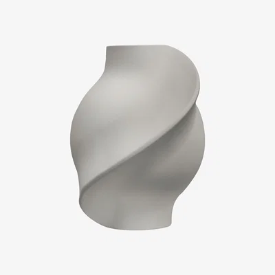 Nordic Nest Pirout vase 01 22 cm Sanded Grey