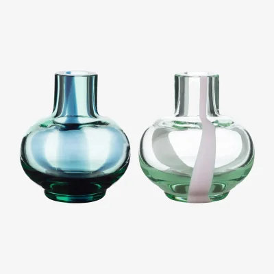 Nordic Nest Marimekko Mini vase 2 pieces Light green-dark green-pink