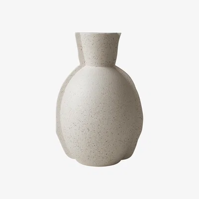 Nordic Nest DBKD Edge vase H30 cm Creme dot