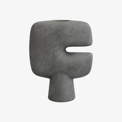 Nordic Nest 101 Copenhagen Tribal vase mini Dark grey