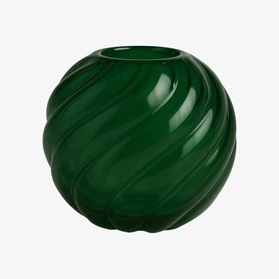 Nordic Nest Cooee Design Twist ball vase Ø20x19 cm Forest green