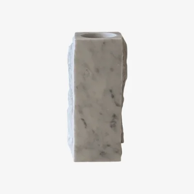 Nordic Nest Botané Carrara Edge marble vase Medium 30 cm
