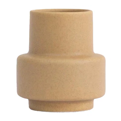 Nordic Nest Ro Collection Hurricane vase S Ø9 Soft Ochre