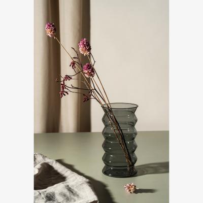 Nordic Nest Muurla Waves vase 20 cm Grey