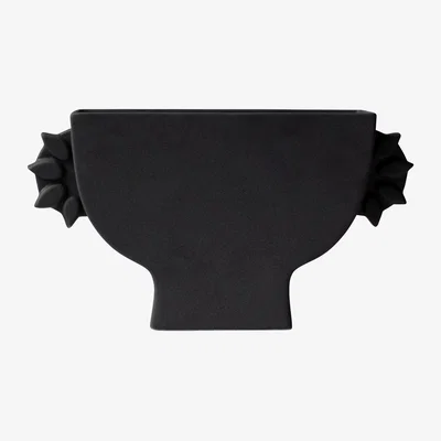Nordic Nest DBKD Flat vase 16 cm Black