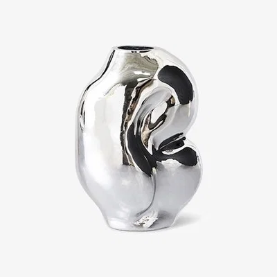 Nordic Nest HKliving Gleam vase small Chrome