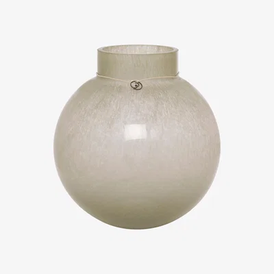 Nordic Nest ERNST Ernst glass vase round green H22 cm Ø21 cm
