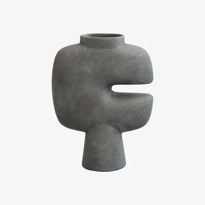 Nordic Nest 101 Copenhagen Tribal vase medio Dark grey