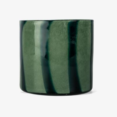 Nordic Nest Calore lantern-vase M Ø15 cm Green-dark green