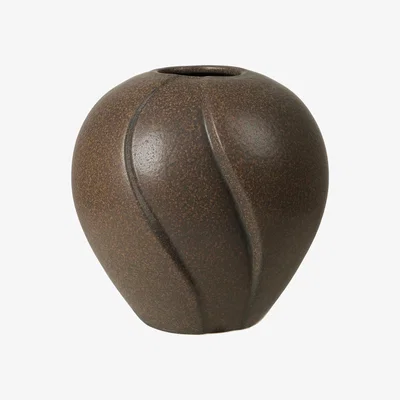 Nordic Nest Broste Copenhagen Leda vase Ø25x25 cm Antique brown