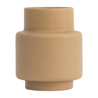 Nordic Nest Ro Collection Hurricane vase M Ø12 Soft Ochre