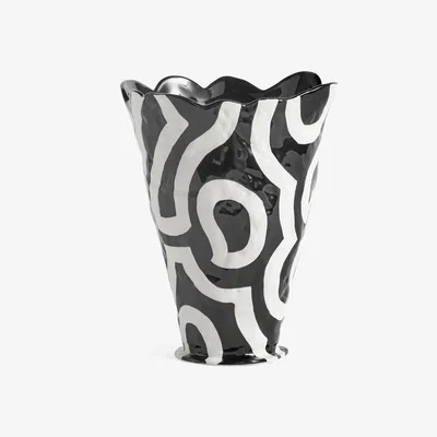 Nordic Nest Jessica Hans Shadow vase 25 cm Black-white