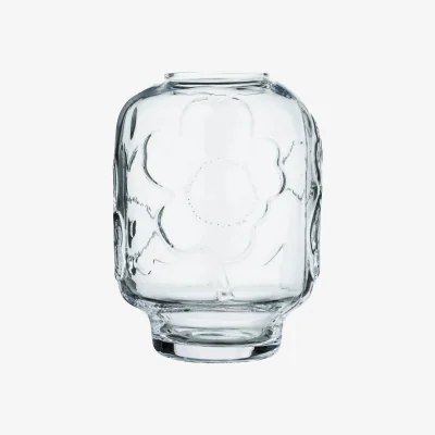 Nordic Nest Marimekko Unikko glass vase Clear 18 cm