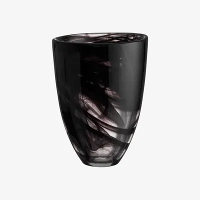 Nordic Nest Kosta Boda Contrast vase 200 mm Black-black