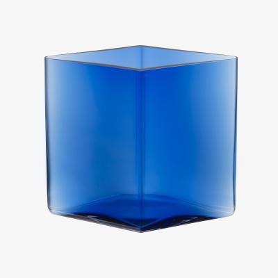 Nordic Nest Ruutu vase 20.5x18 cm Ultramarine