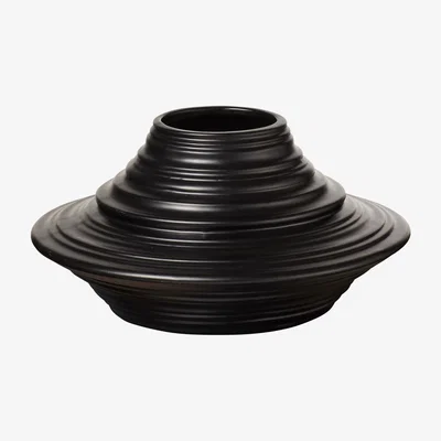 OKA Sorin Decorative Pot - Matt Black