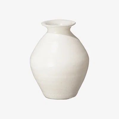 OKA OKA, Small Fyli Vase - White, Vases, Terracotta