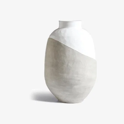 OKA OKA, Georgia Planter - Grey, Vases, Ceramic