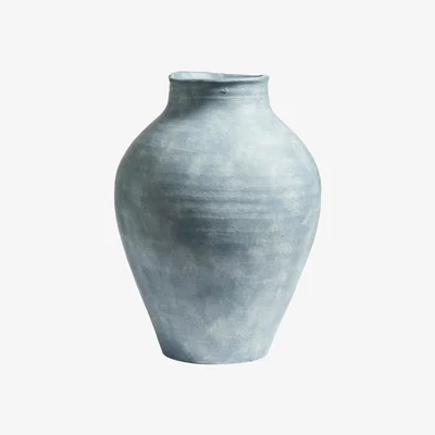 OKA Large Fyli Vase - Distressed Blue