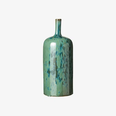 OKA OKA, Large Naldha Decorative Vase - Seagreen, Vases, Ceramic