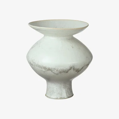 OKA OKA, Small Papavera Vase - Volcanic White, Vases, Ceramic