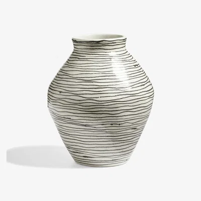 OKA OKA, Inko Vase - Black/White, Vases, Ceramic