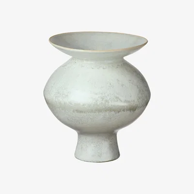 OKA Medium Papavera Vase - Volcanic White