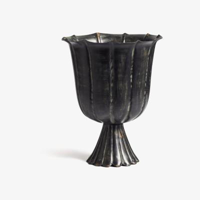 OKA OKA, Datura Vase - Metallic Black, Vases, Iron