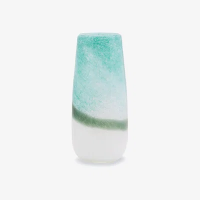 Olivia's Olivia's Cerise Large Turquoise Ombre Glass Vase | Outlet
