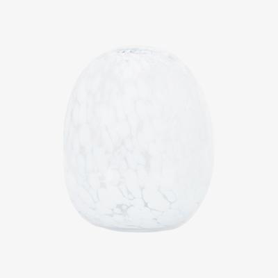 Olivia's Gallery Interiors Lemme Vase in Clear White Speckle / Large