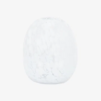 Olivia's Gallery Interiors Lemme Vase in Clear White Speckle / Large