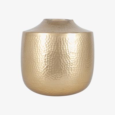Olivia's Olivia's Grover Large Metal Hammered Vase in Brass