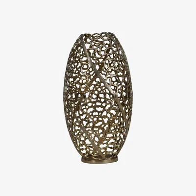 Olivia's Libra Luxurious Glamour Collection - Aussie Gold Coral Aluminium Barrel Vase