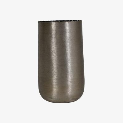 Olivia's Libra Molten Metal Drum Brushed Vase Bronze