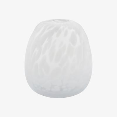 Olivia's Gallery Interiors Lemme Vase in Frosted White Speckle / Small