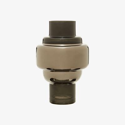 Olivia's Olivia's Cadence Small Vase in Smoked Black & Silver