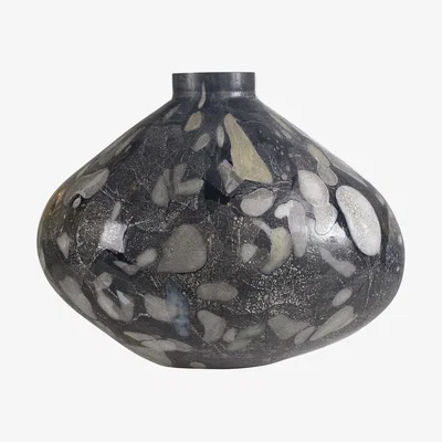 Olivia's Uttermost Black Label Pebble Vase - Large