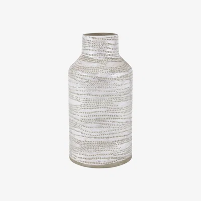 Olivia's Olivia's Pip White Dot Design Stoneware Vase