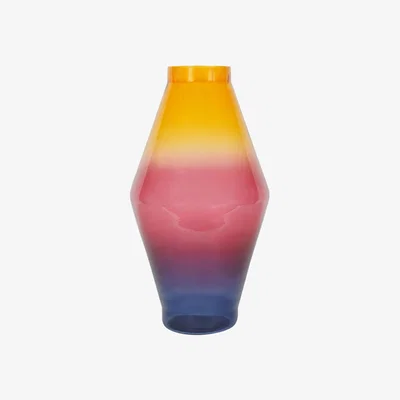 Olivia's Libra Urban Botanic Collection - Elise Tropical Sunset Ombre Large Glass Vase