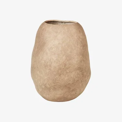 Olivia's Broste Copenhagen Organic Vase Simply Taupe / Large
