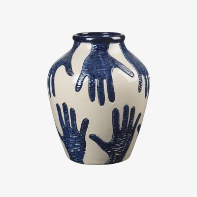 Olivia's Broste Copenhagen Mime Ceramic Vase in Rainy Day