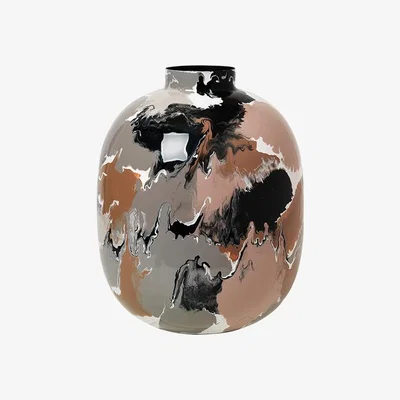 Olivia's Broste Copenhagen Thyra Vase Mixed Dark Colours