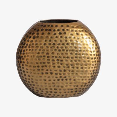 Olivia's Gallery Interiors Large Juliana Vase in Antique Brass